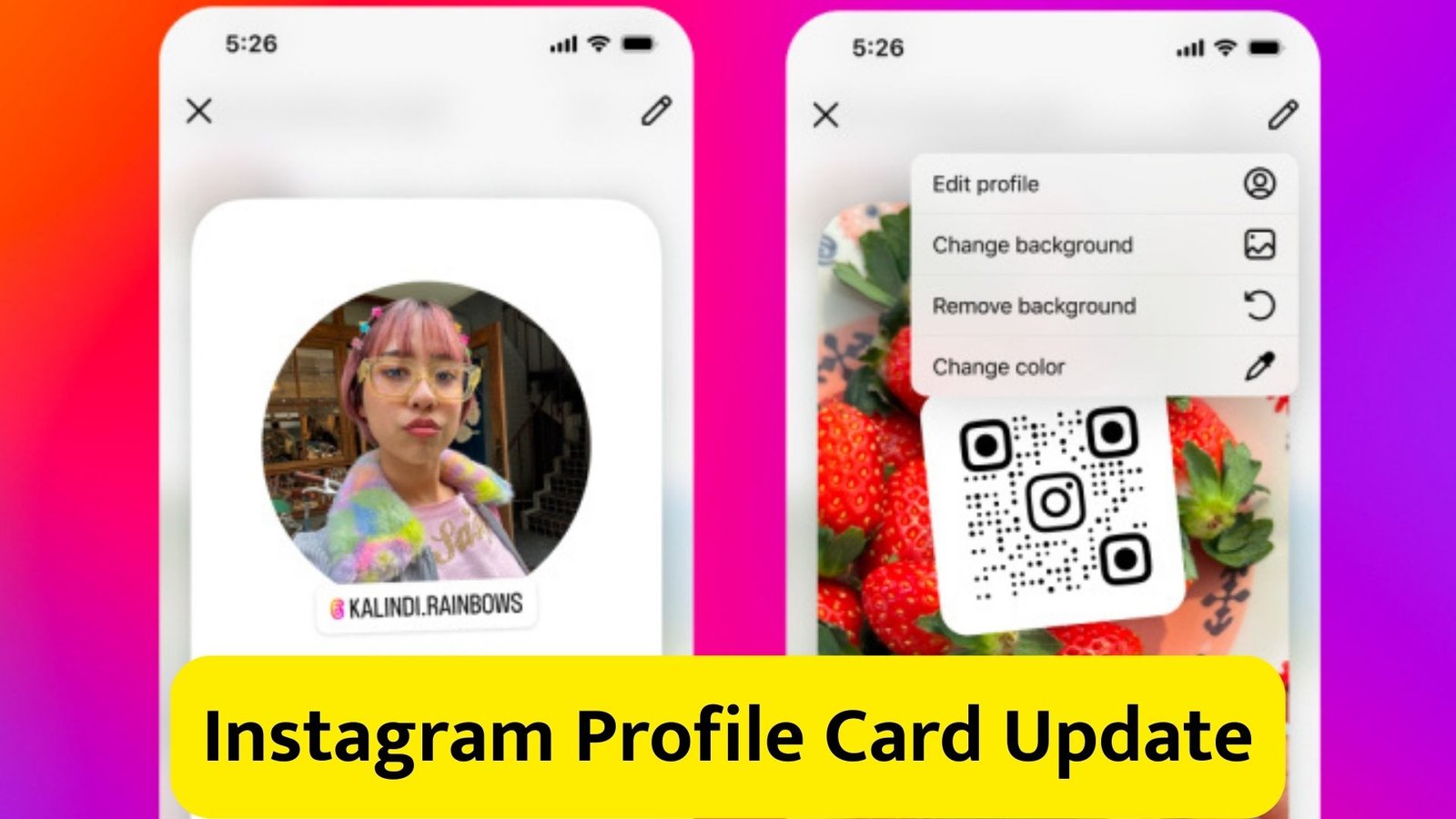 Instagram Profile Card Update