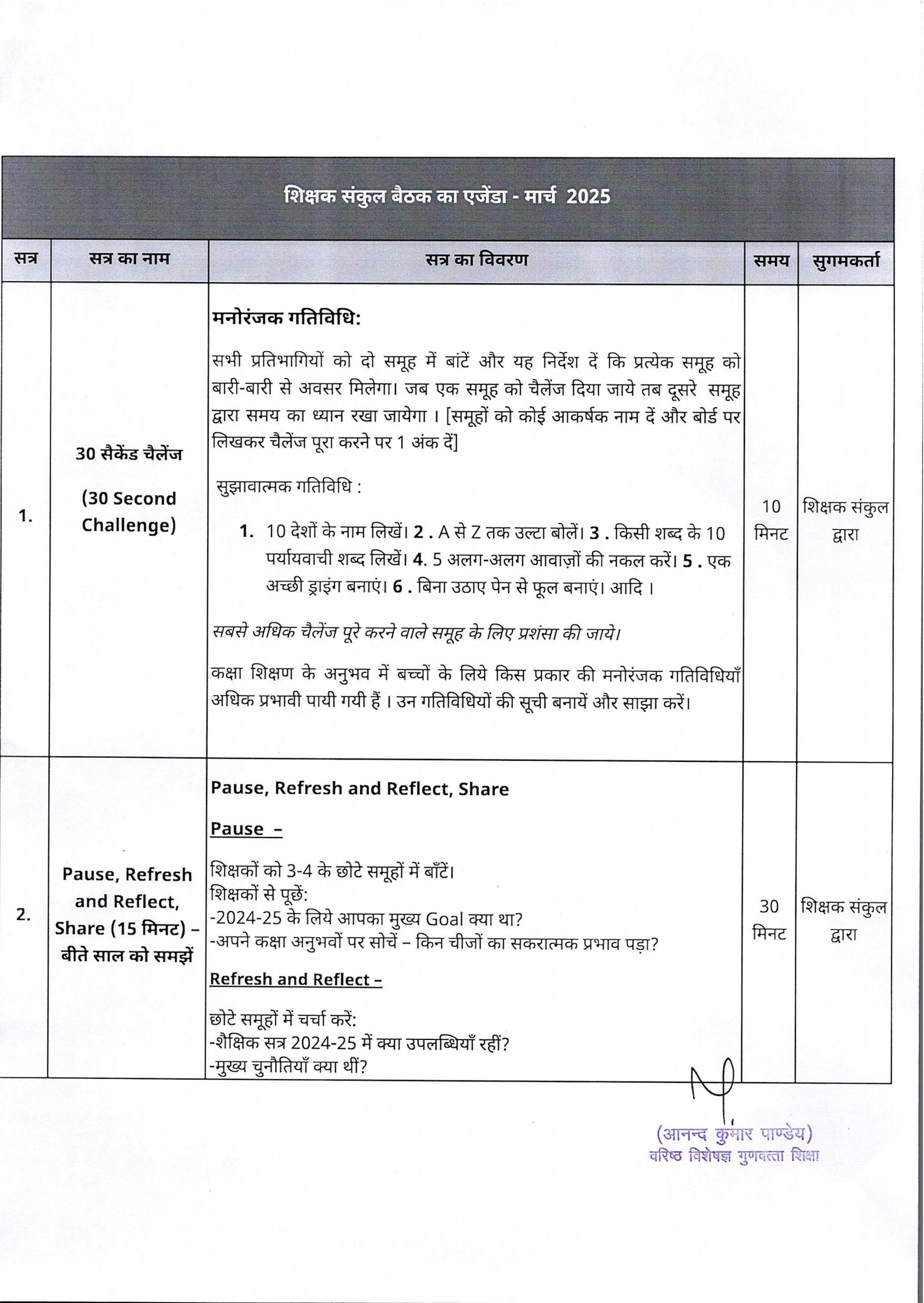 10985 letter to all Pl. DIET and BSAs reg. March 2025 Shikshak Sankul Meeting Agenda 12 March 25 5