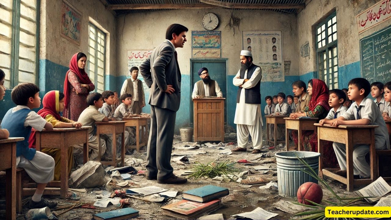 प्राथमिक विद्यालय में गंदगी देख भड़के एसडीएम,