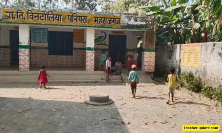 सरकारी स्कूलों का हाल परिसर में घूम रहे थे शिक्षक,बच्चे खेलने में मस्त