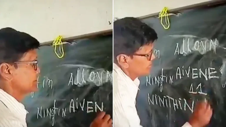 government school teacher fails to write spelling of basic english words in chhattisgarh video goes viral 122968392