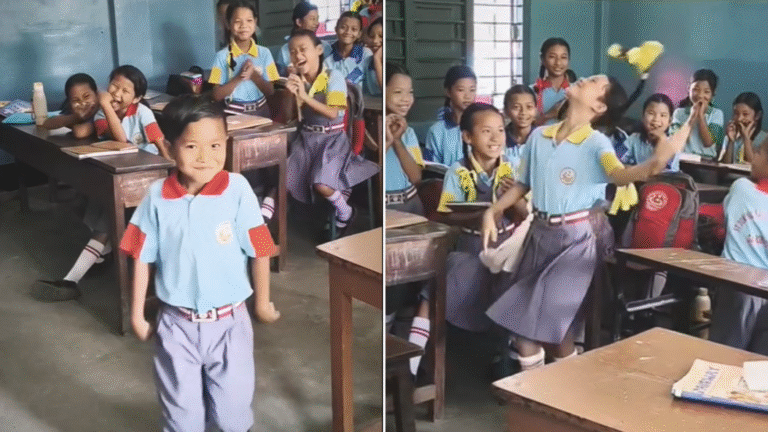 meghalaya teacher conducts ramp walk for students in classroom cute video goes viral