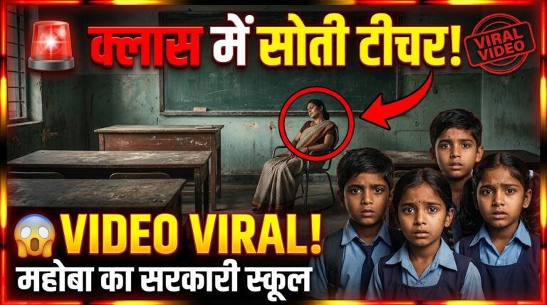  सरकारी स्कूल में टीचर सोती नजर आईं